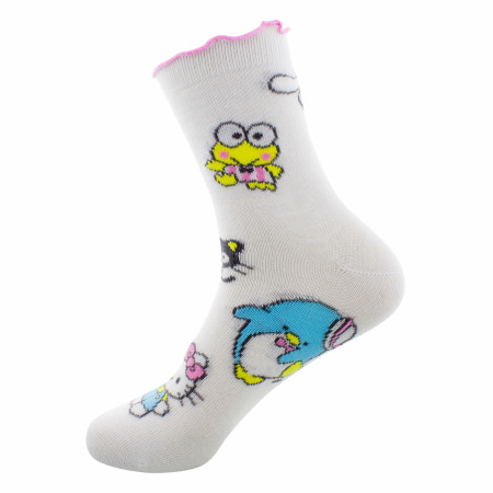 Hello Kitty and Friends Sanrio Women's Ribbed Lettuce Socks 2-Pack